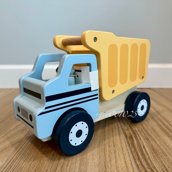 Hearth & Hand Magnolia Toy Construction Truck with Raccoon Peg Pal Dump Truck - Picture 14 of 14